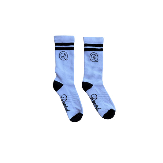 Ringer Socks - White/Black