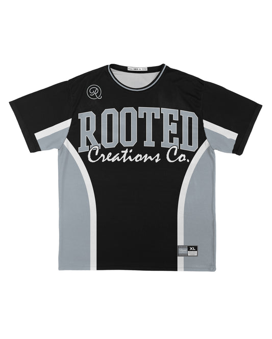 'Black & Silver' Mesh Jersey