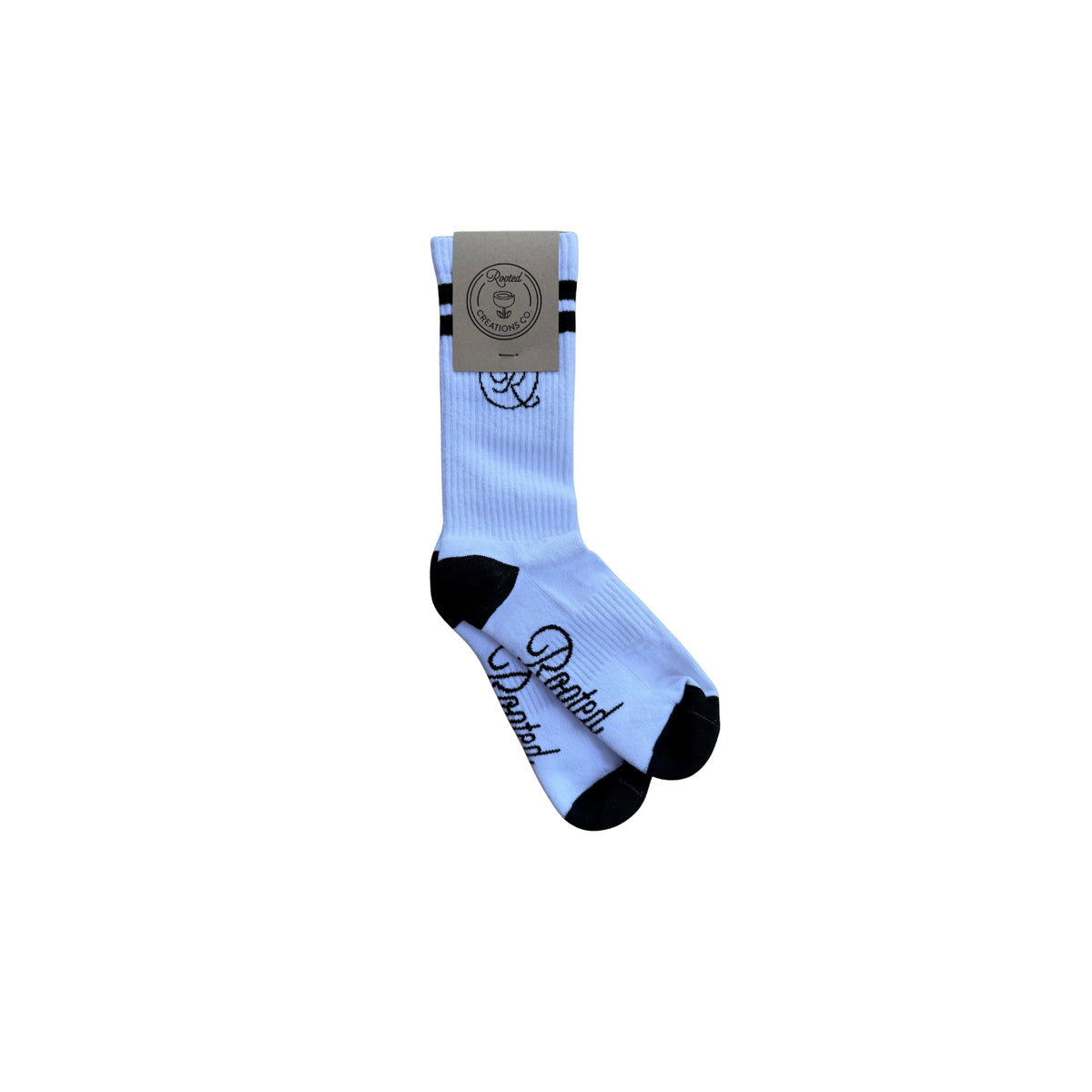 Ringer Socks - White/Black