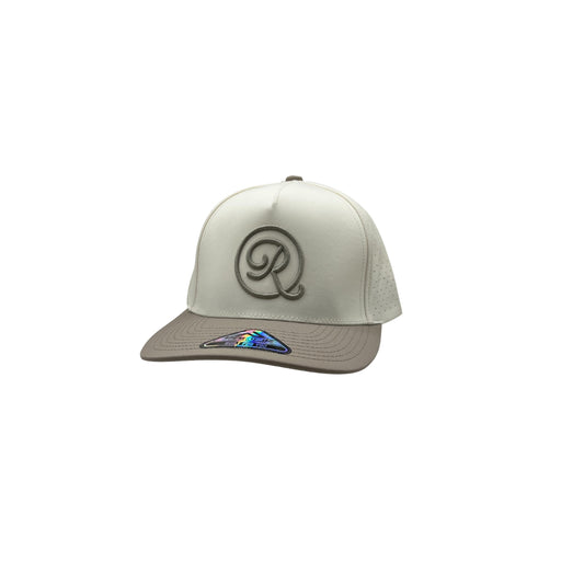 Icon Perforated Snapback - Vintage White/Mink