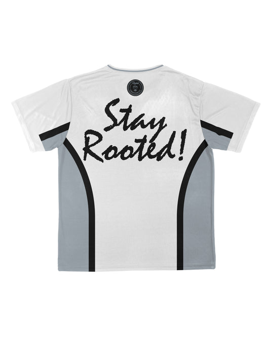 'White & Silver' Mesh Jersey