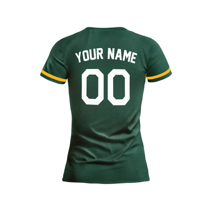 PVLL A's Personalized Name & Number Womens Tee