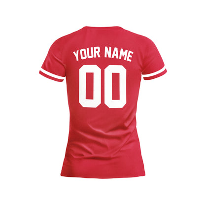 PVLL Reds Personalized Name & Number Womens Tee